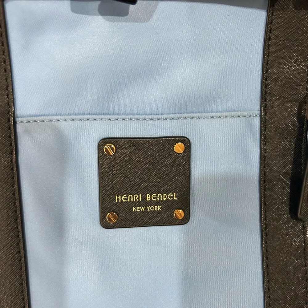 Henri Bendel Black and Blue Bag/ Backpack - Picture 5 of 16